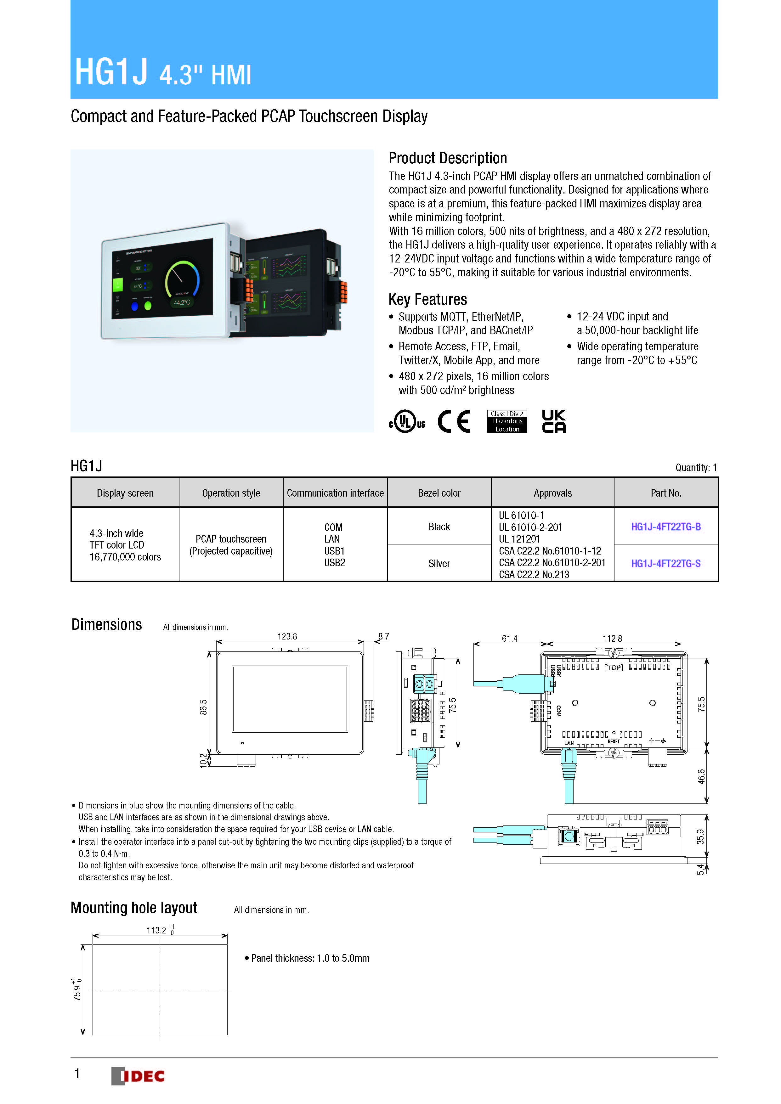 HG1J Datasheet