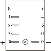 KRシリーズ10端子図