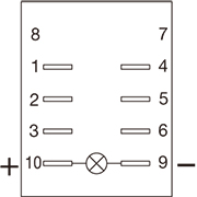 KRシリーズ10端子図