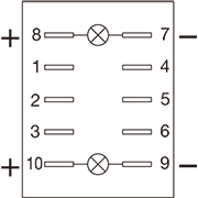 KRシリーズ10端子図